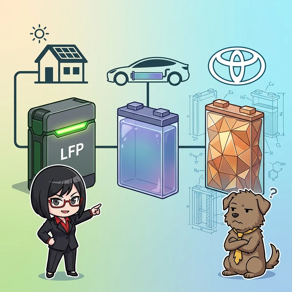 蓄電池は「もう買える」のか — LFP・半固体・全固体、3つの技術と家計の現在地