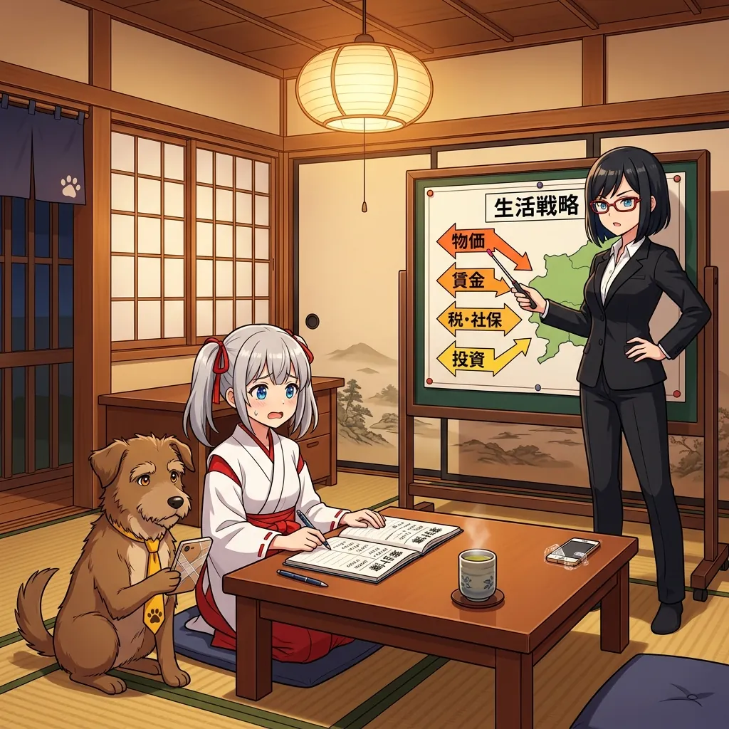 家計防衛2026 — 物価・賃金・税・投資、4正面の同時多発戦を生き延びる