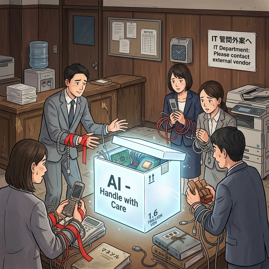 AI導入率64カ国中57位——1兆円が来ても変わらない日本企業の構造