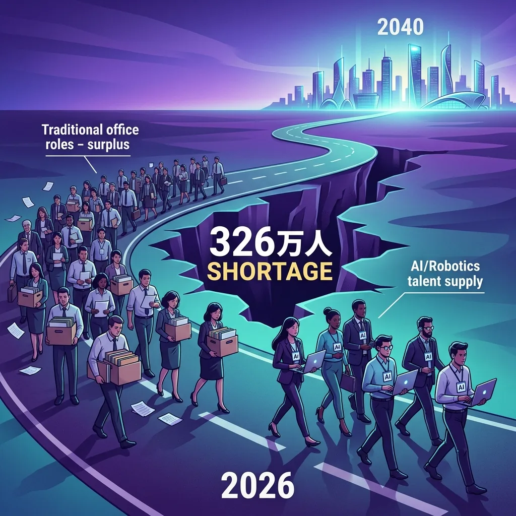 2040年の人材ミスマッチ