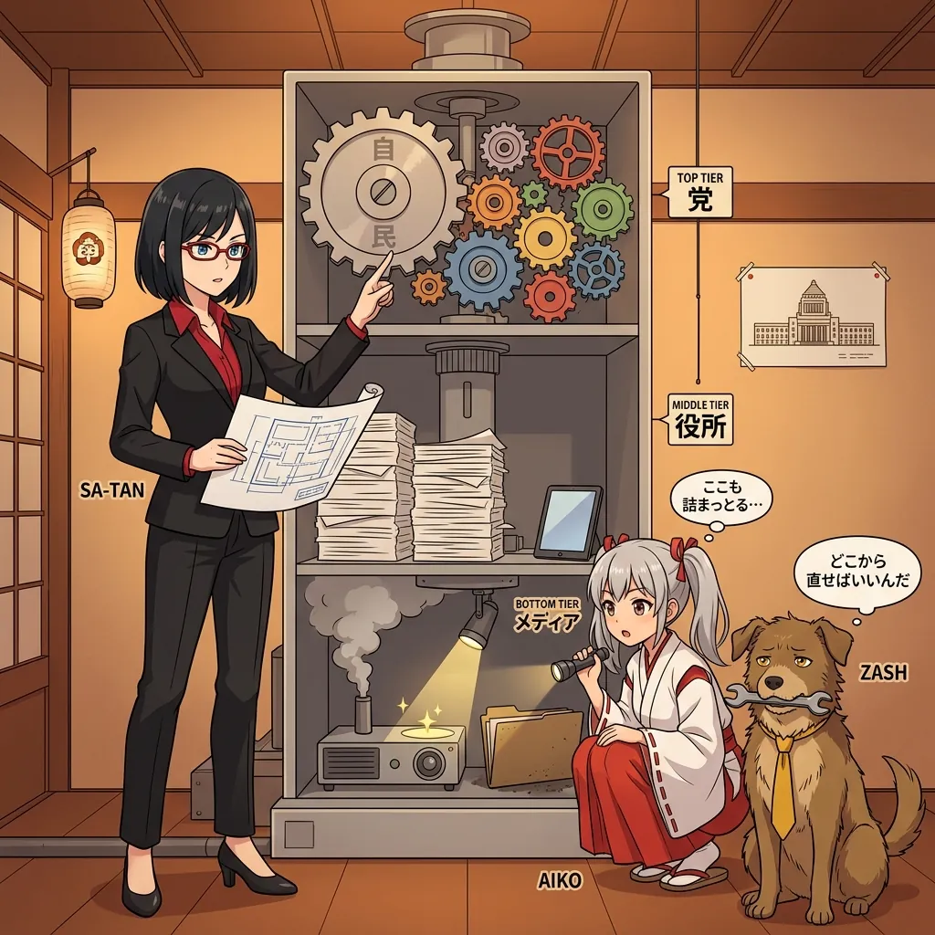 日本政治はなぜ決まらないのか — 党・役所・メディア、3層で詰まる構造を読む