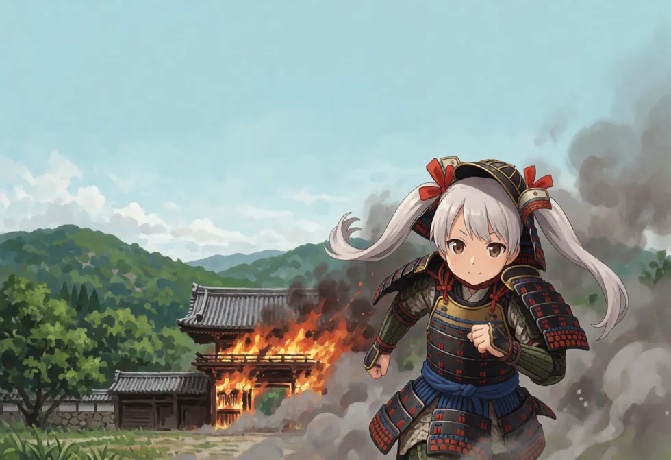 1335年に鎌倉が落ちた場面のイメージ（2年ぶり2回目）