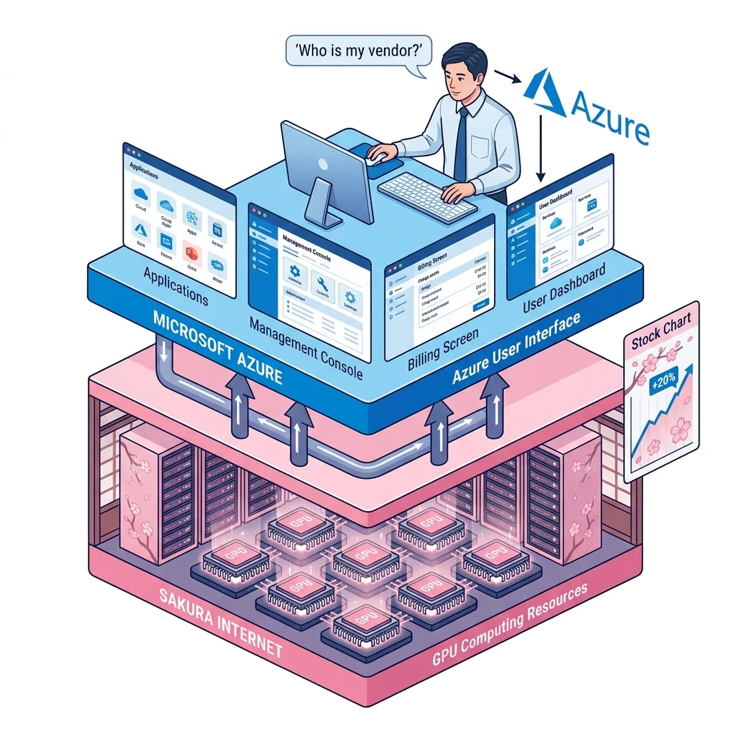 さくらインターネットとAzureの関係図