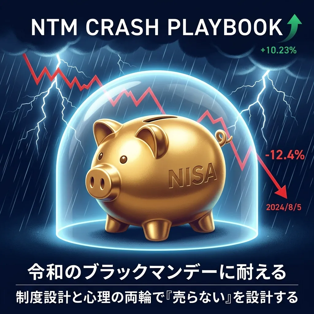 新NISAで暴落が来たらどうするか — 2024年8月『令和のブラックマンデー』に学ぶ制度設計の耐え方