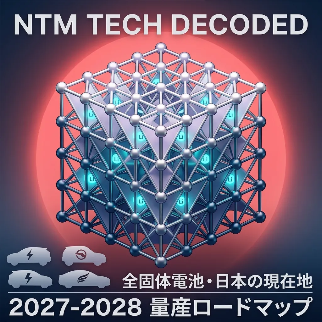 全固体電池・日本の現在地 — トヨタ2027年量産と材料勢『隠れた主役』たち（Part 1）