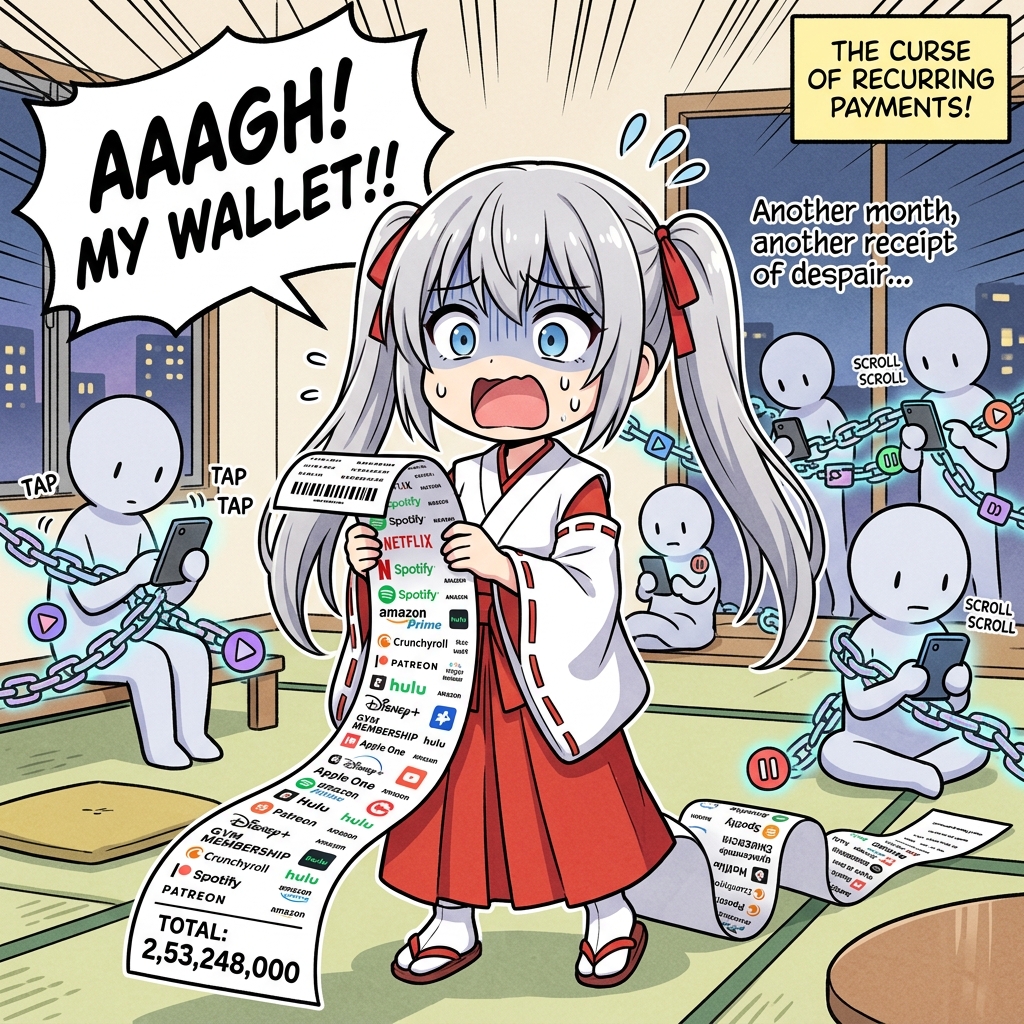 サブスク貧乏と「見ない権利」の行方：私たちは何にお金を払っているのか？